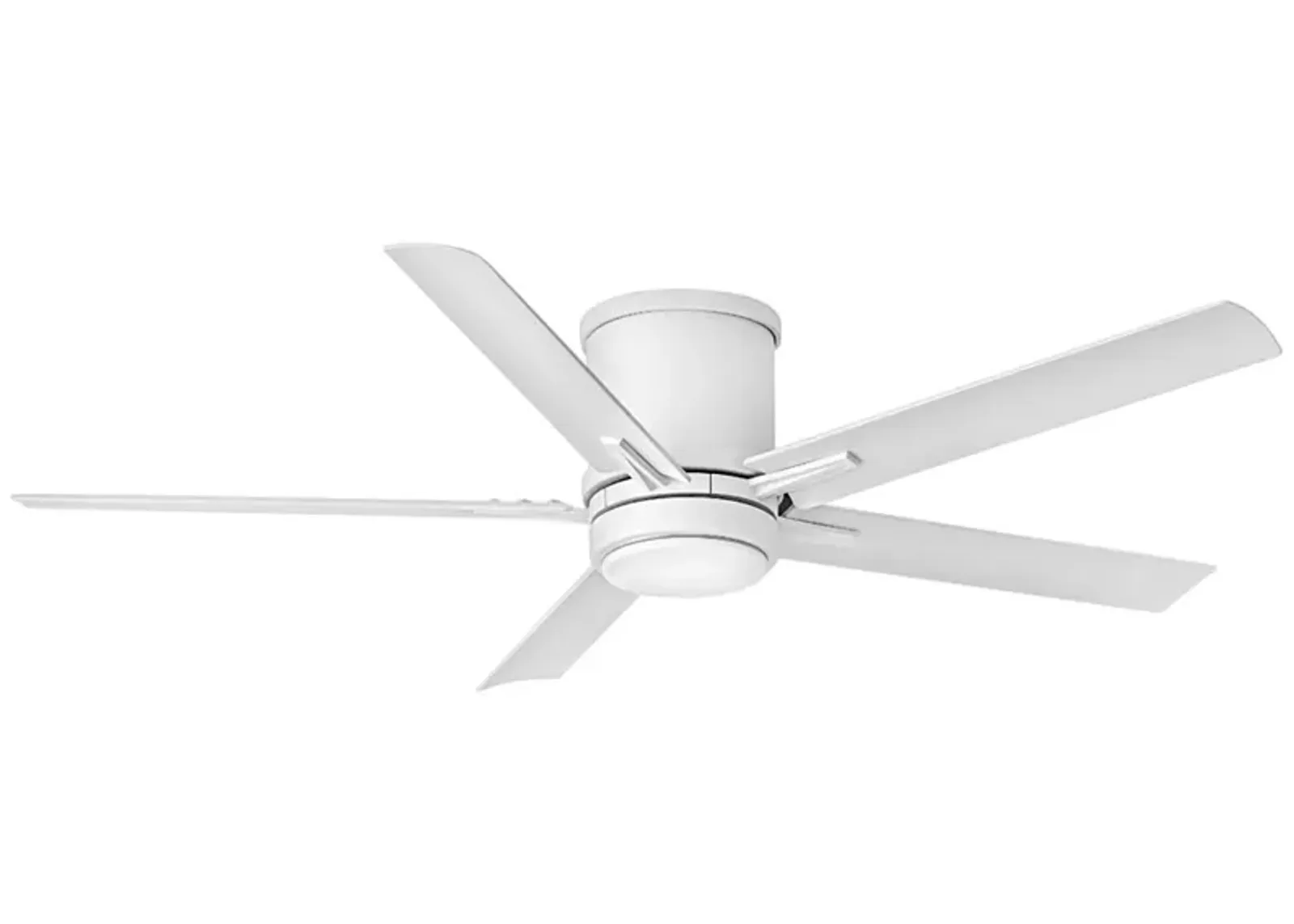 52" Hinkley Vail Flush White LED Wet Hugger Smart Ceiling Fan