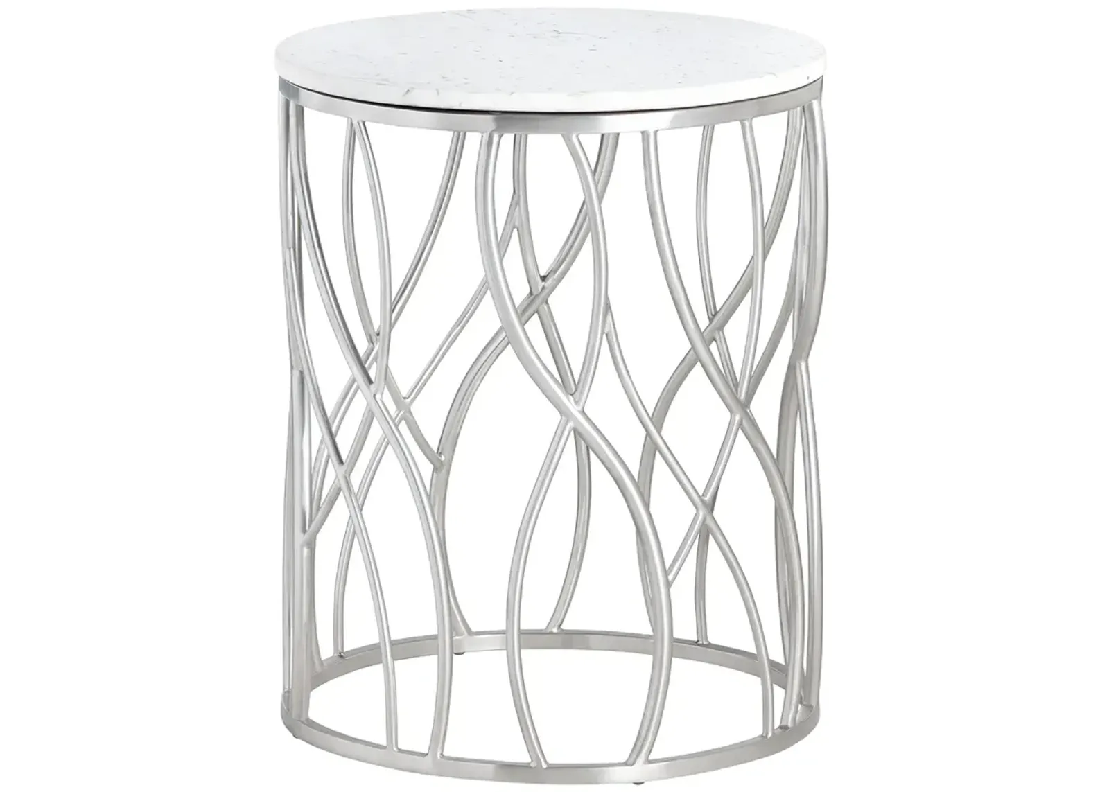 Crestview Collection Luna Marble Accent Table