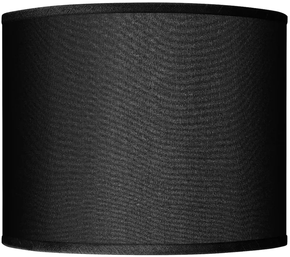 Possini Euro Black Faux Silk Drum Lamp Shade 14x14x11 (Spider)