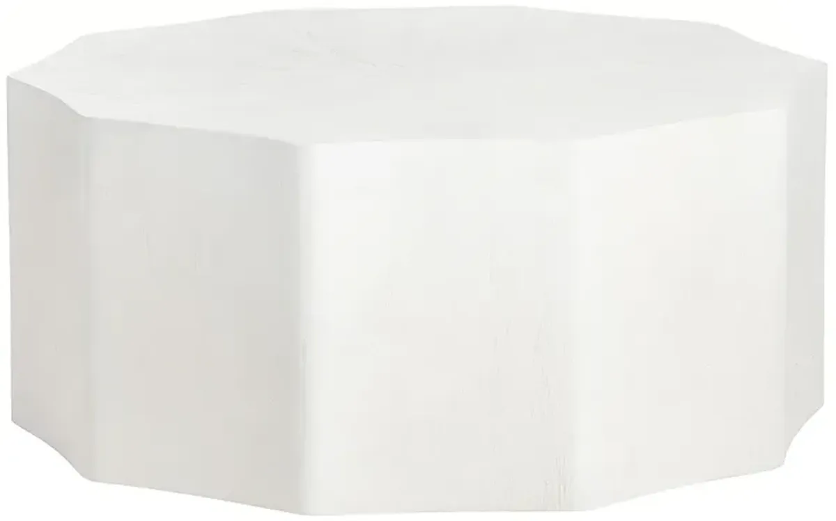 Crestview Collection Caspian 40"W Whitewash Cocktail Table