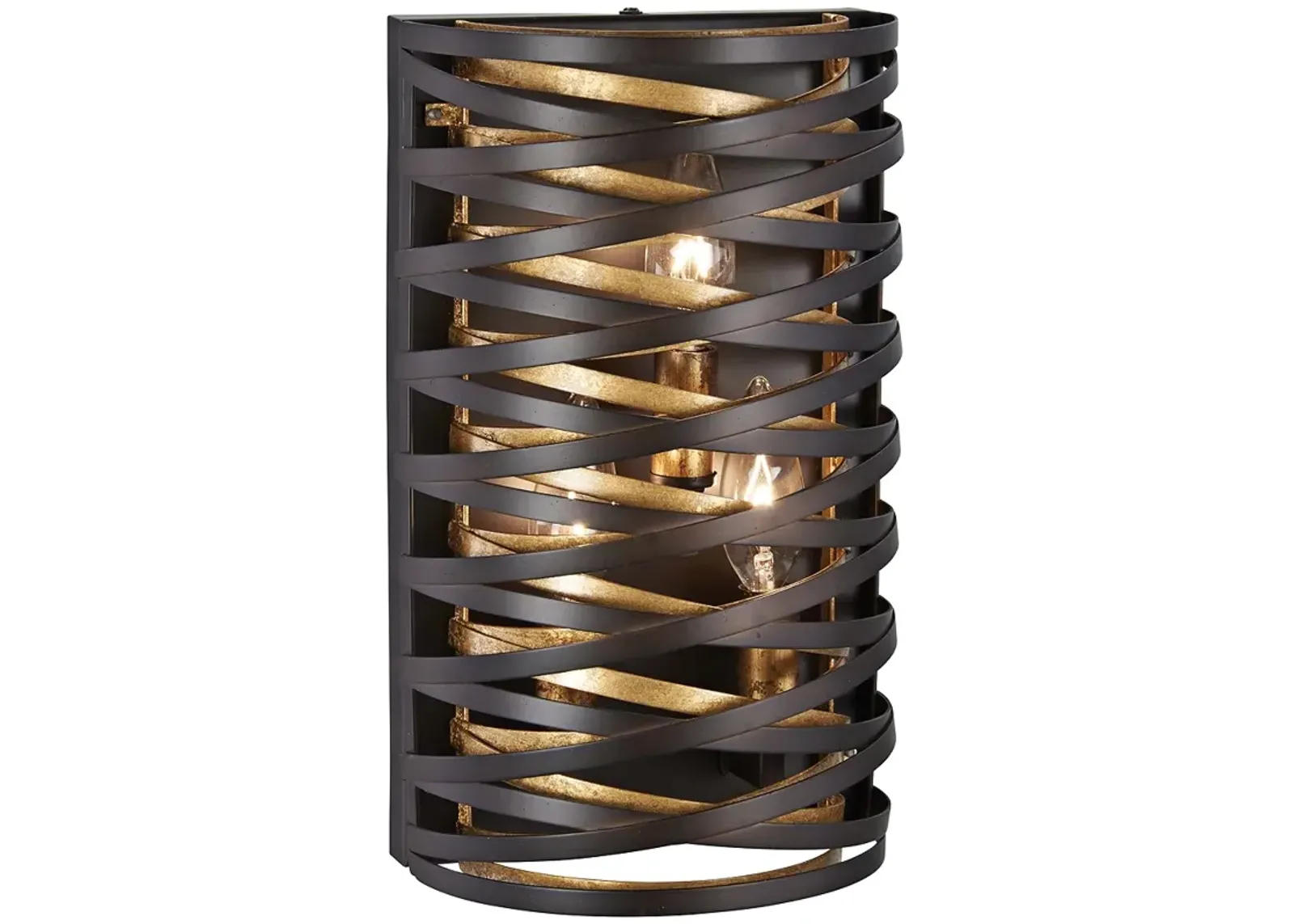 Minka Lavery Vortic Flow 12" High Dark Bronze Wall Sconce