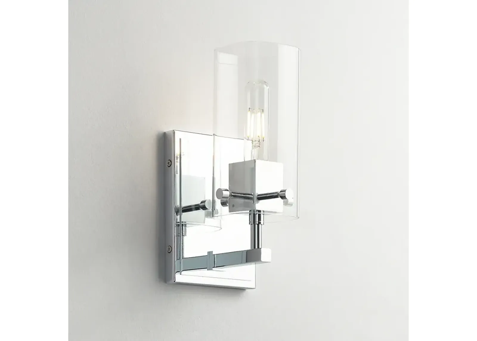 Possini Euro Metis 11" High Chrome Wall Sconce