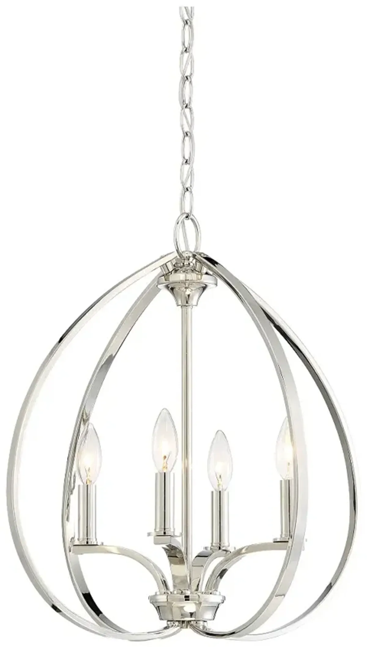 Minka-Lavery Tilbury 19" Wide 4-Light Polished Nickel Pendant