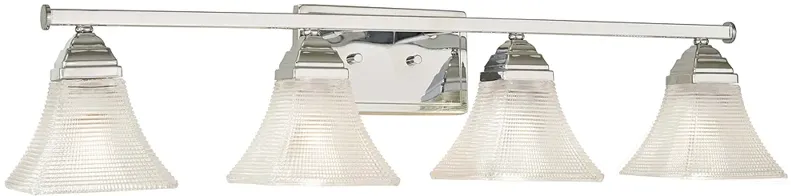 Conspire 33 1/4" Wide Chrome 4-Light Bath Light