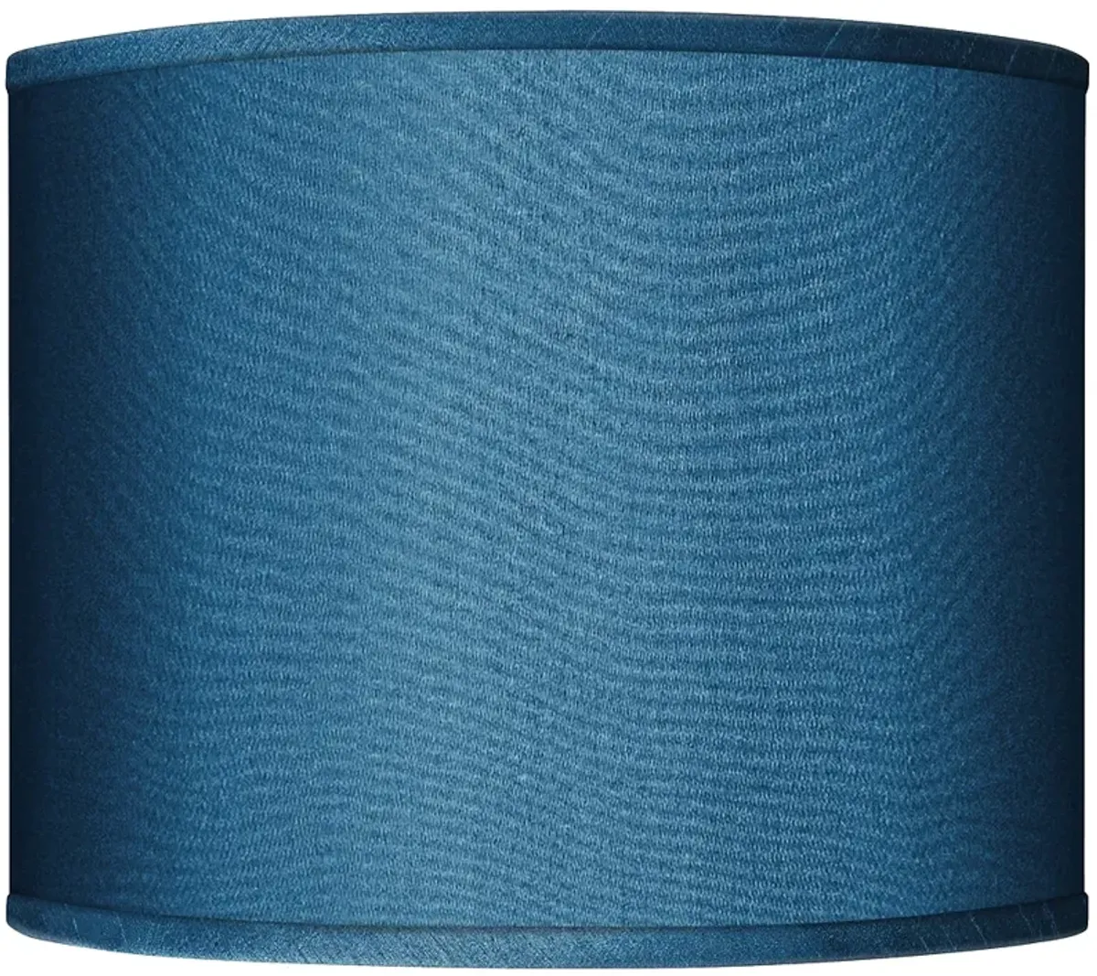 Possini Euro Blue Faux Silk Drum Lamp Shade 14x14x11 (Spider)