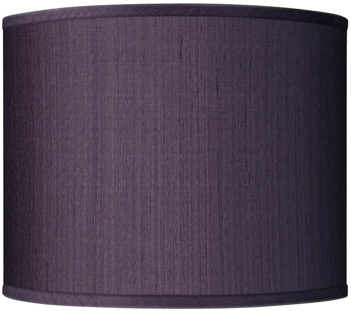 Possini Euro Eggplant Faux Silk Drum Lamp Shade 14x14x11 (Spider)