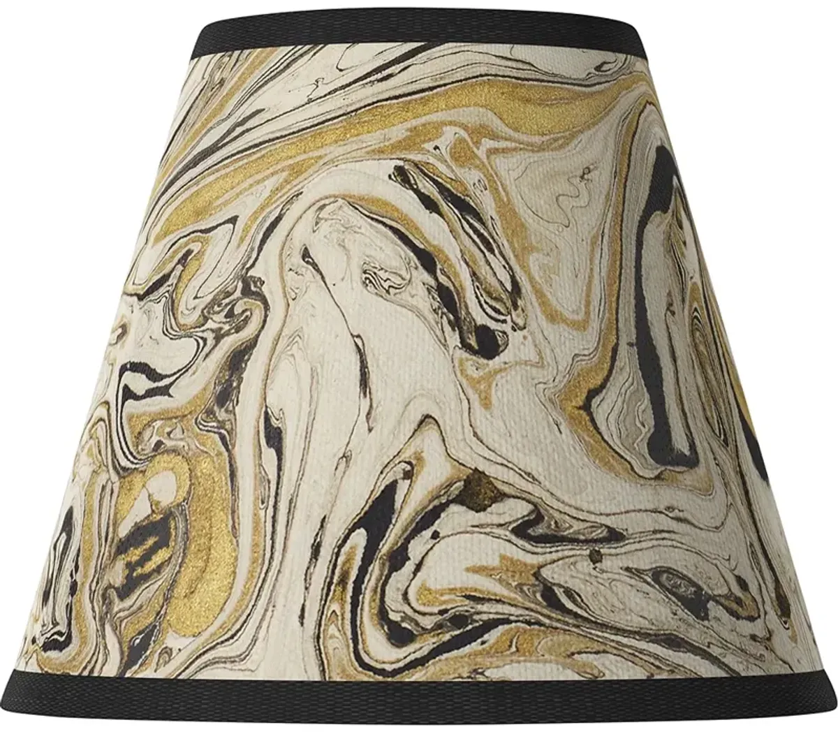 Giclee Glow Venetian Marble Pattern Set of Four Shades 3x6x5 (Clip-On)