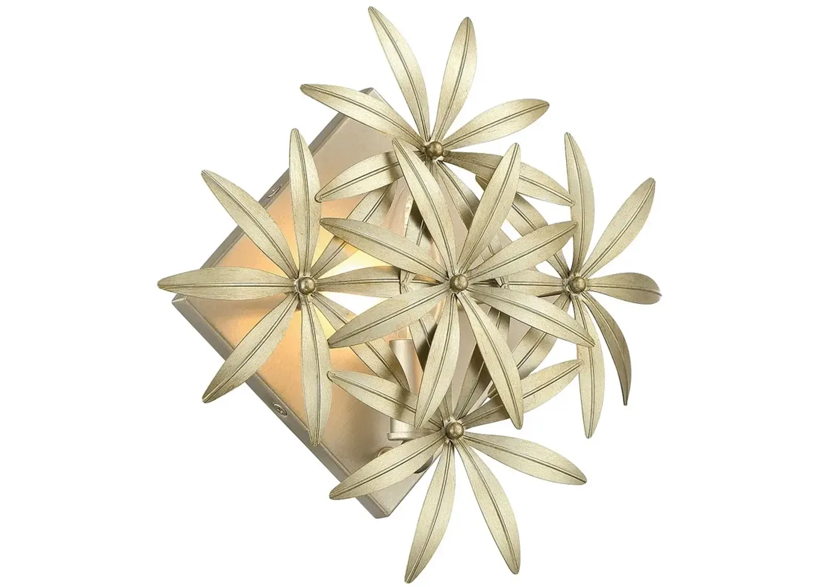 Minka Lavery Flower Child 1-Light Ambry Gold Wall Sconce