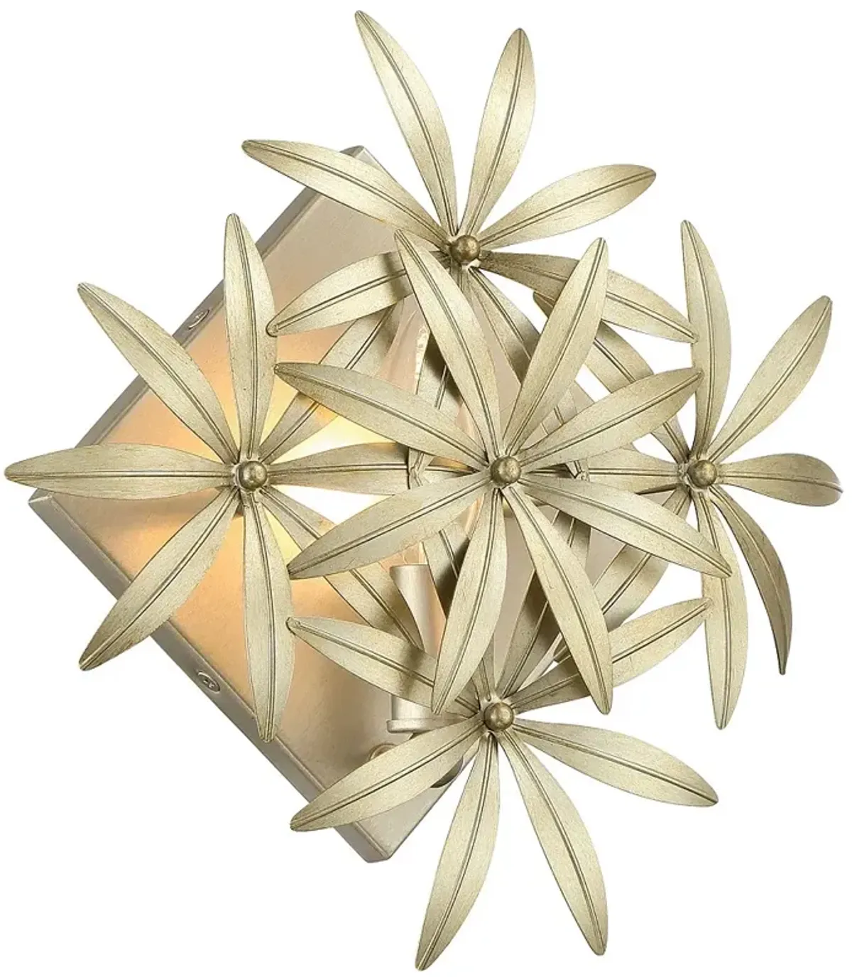 Minka Lavery Flower Child 1-Light Ambry Gold Wall Sconce