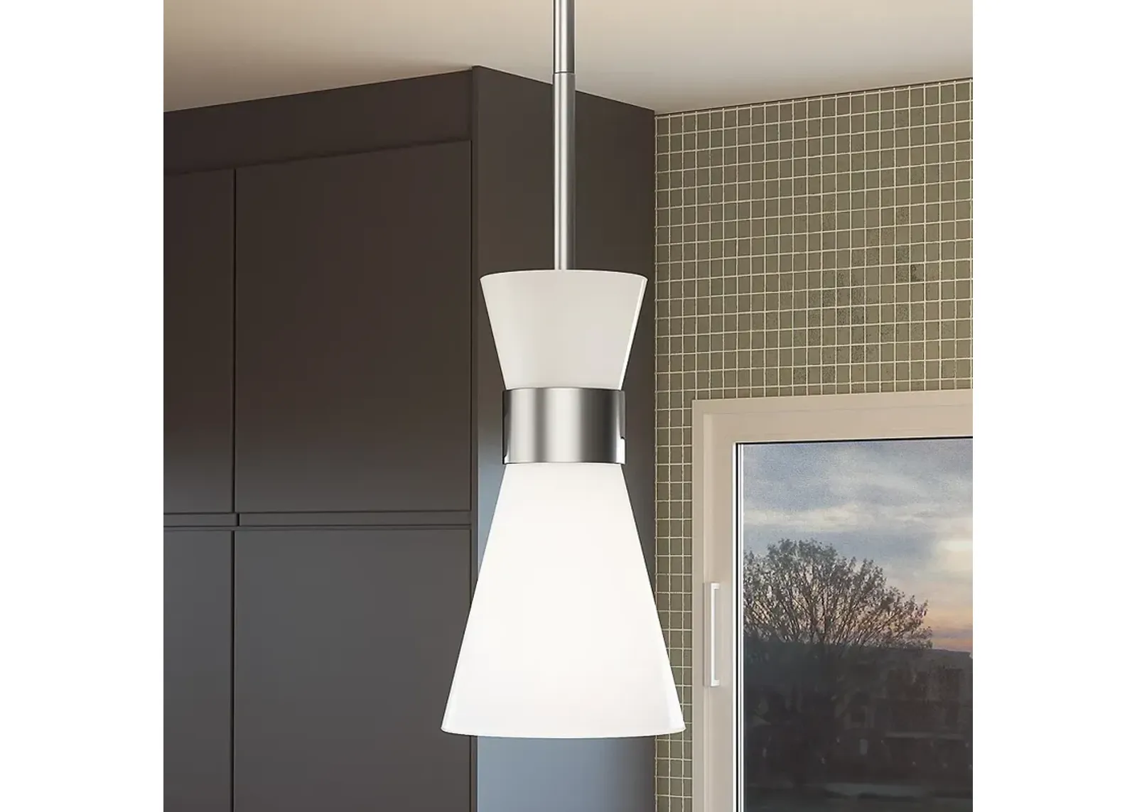 Fremont 10" Wide Brushed Nickel Mini Pendant