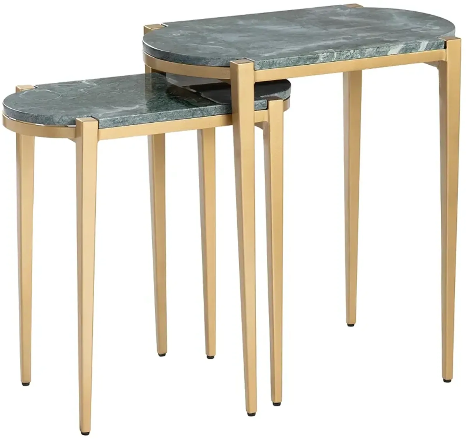 Crestview Collection Beckham Nested Marble Accent Tables