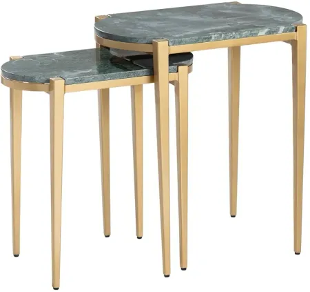 Crestview Collection Beckham Nested Marble Accent Tables