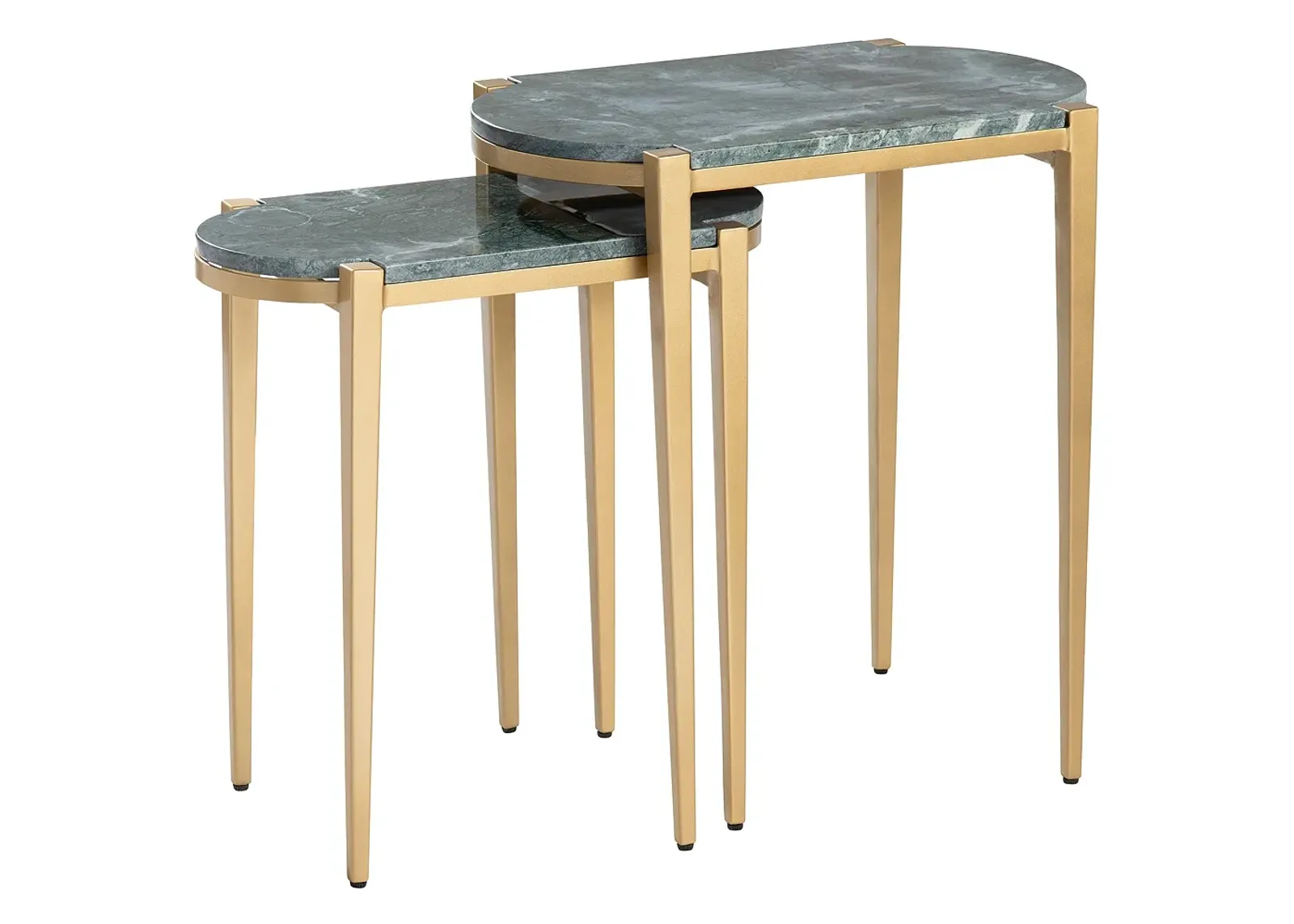 Crestview Collection Beckham Nested Marble Accent Tables