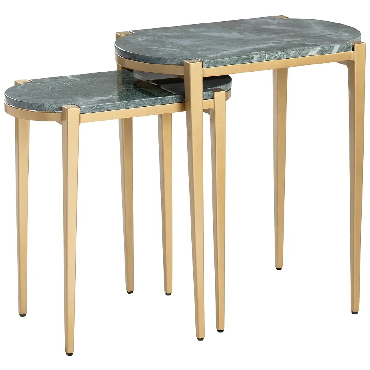 Crestview Collection Beckham Nested Marble Accent Tables