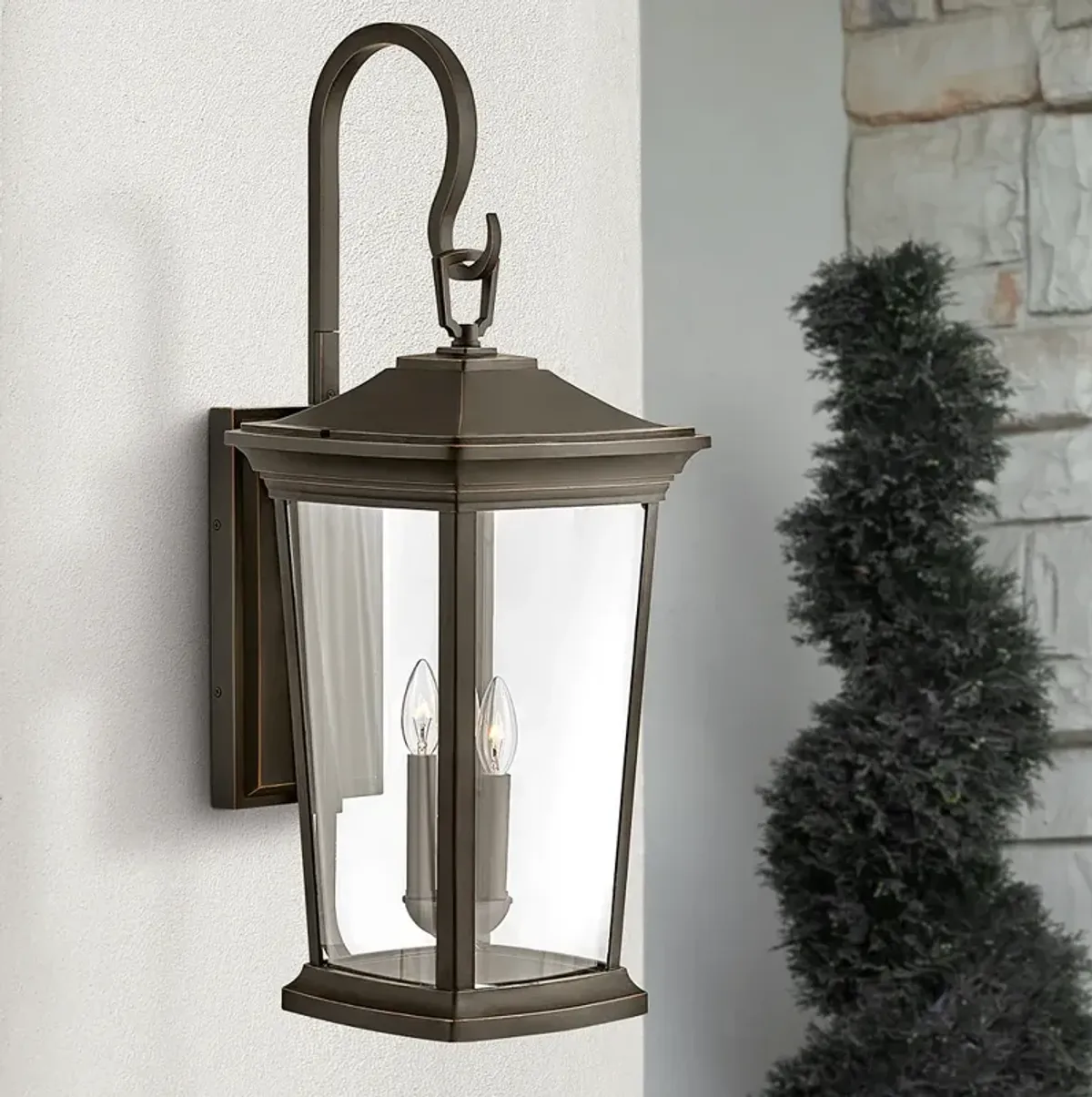 Hinkley Bromley 30" High Bronze 3-Light LED Outdoor Wall Light