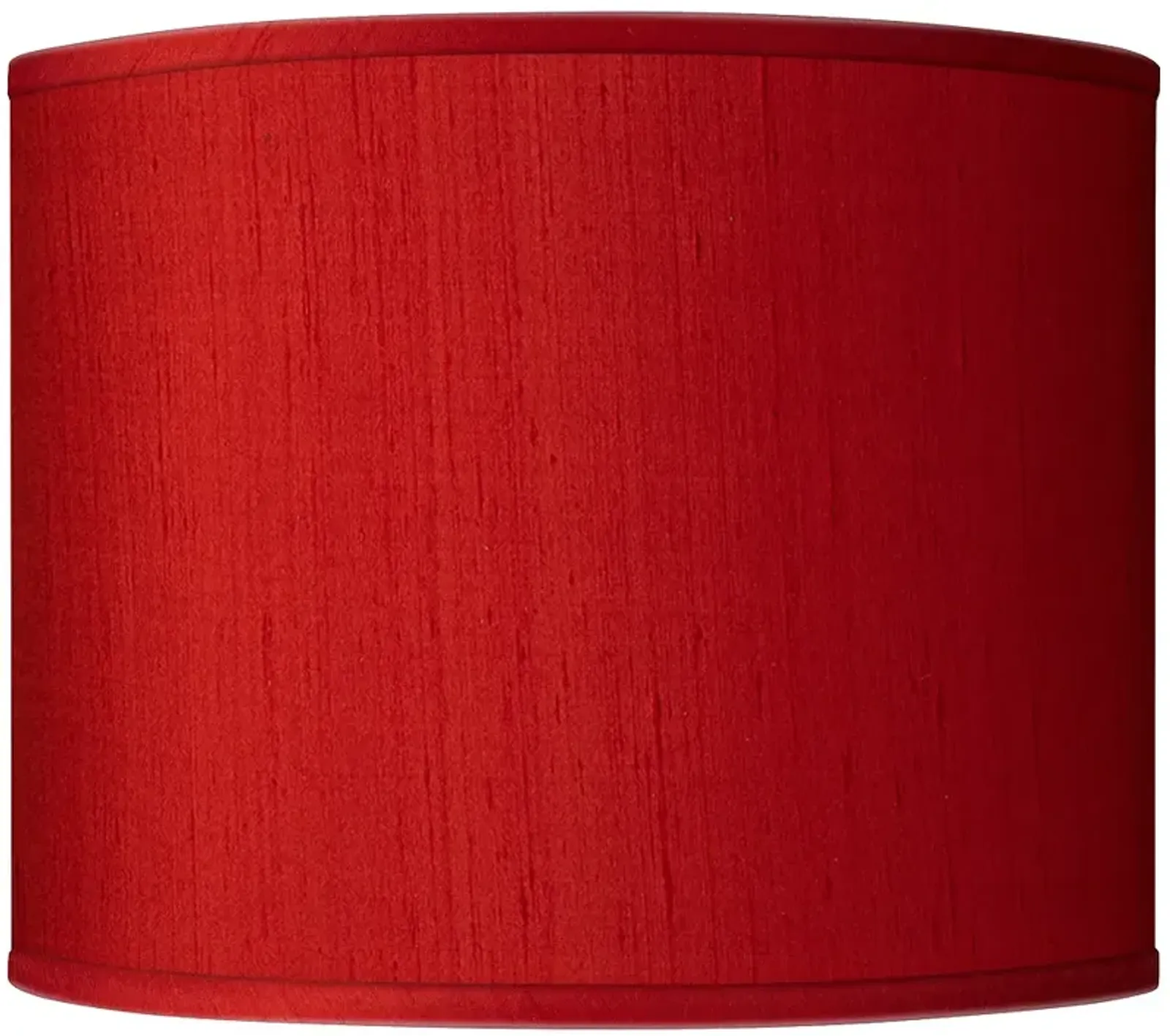 Possini Euro Red Faux Silk Dupioni Drum Lamp Shade 14x14x11 (Spider)