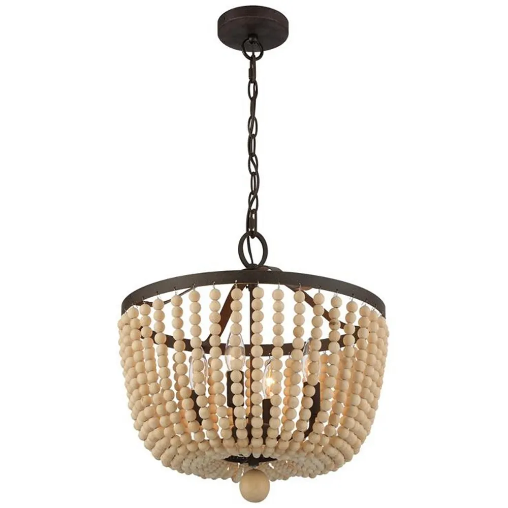 Rylee 4 Light Forged Bronze Chandelier