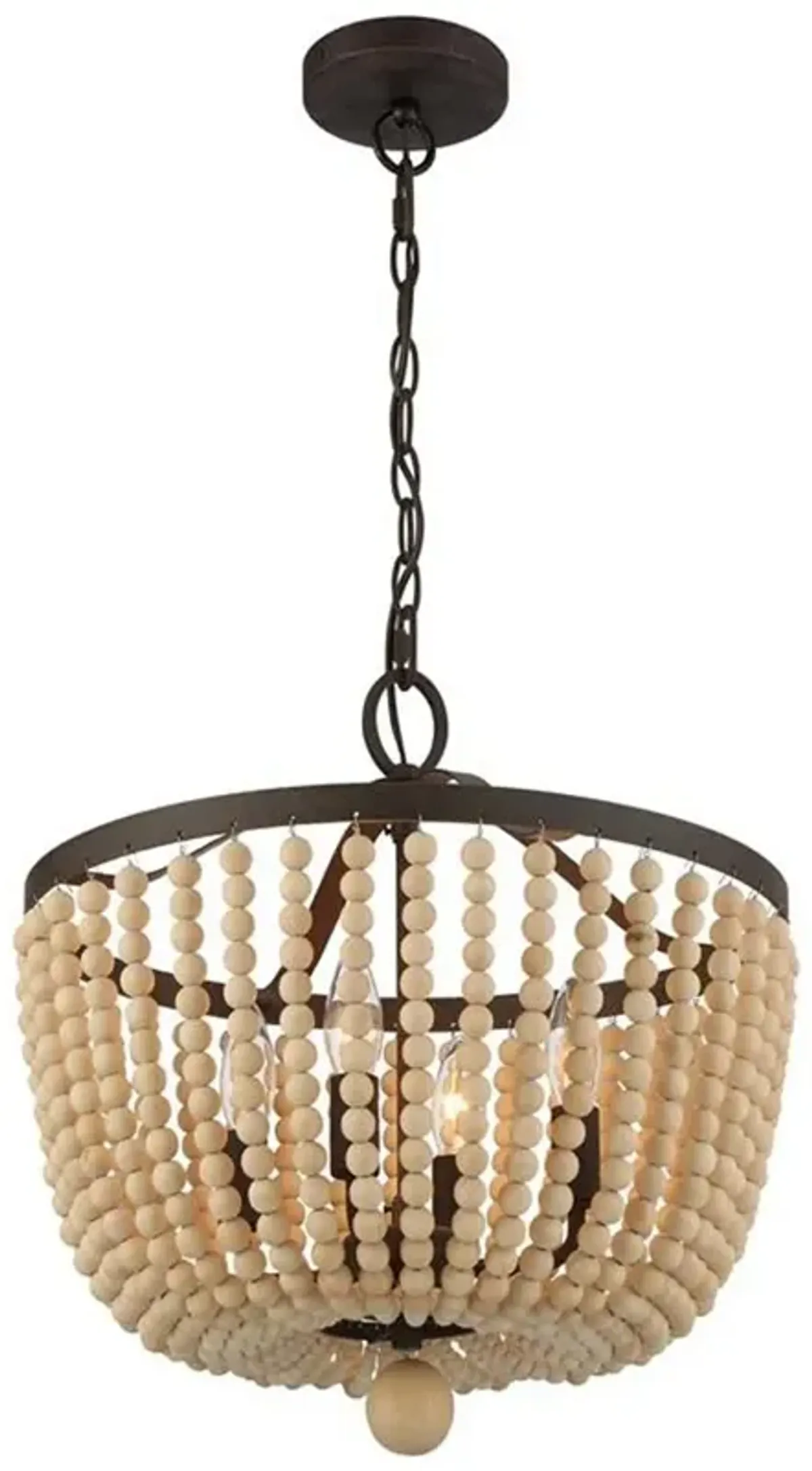 Rylee 4 Light Forged Bronze Chandelier