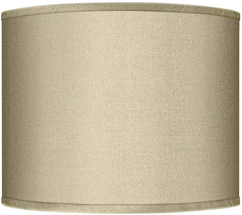 Possini Euro Sesame Faux Silk Drum Lamp Shade 14x14x11 (Spider)