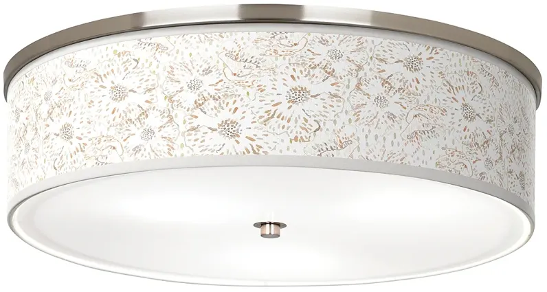 Windflowers Giclee Nickel 20 1/4" Wide Ceiling Light