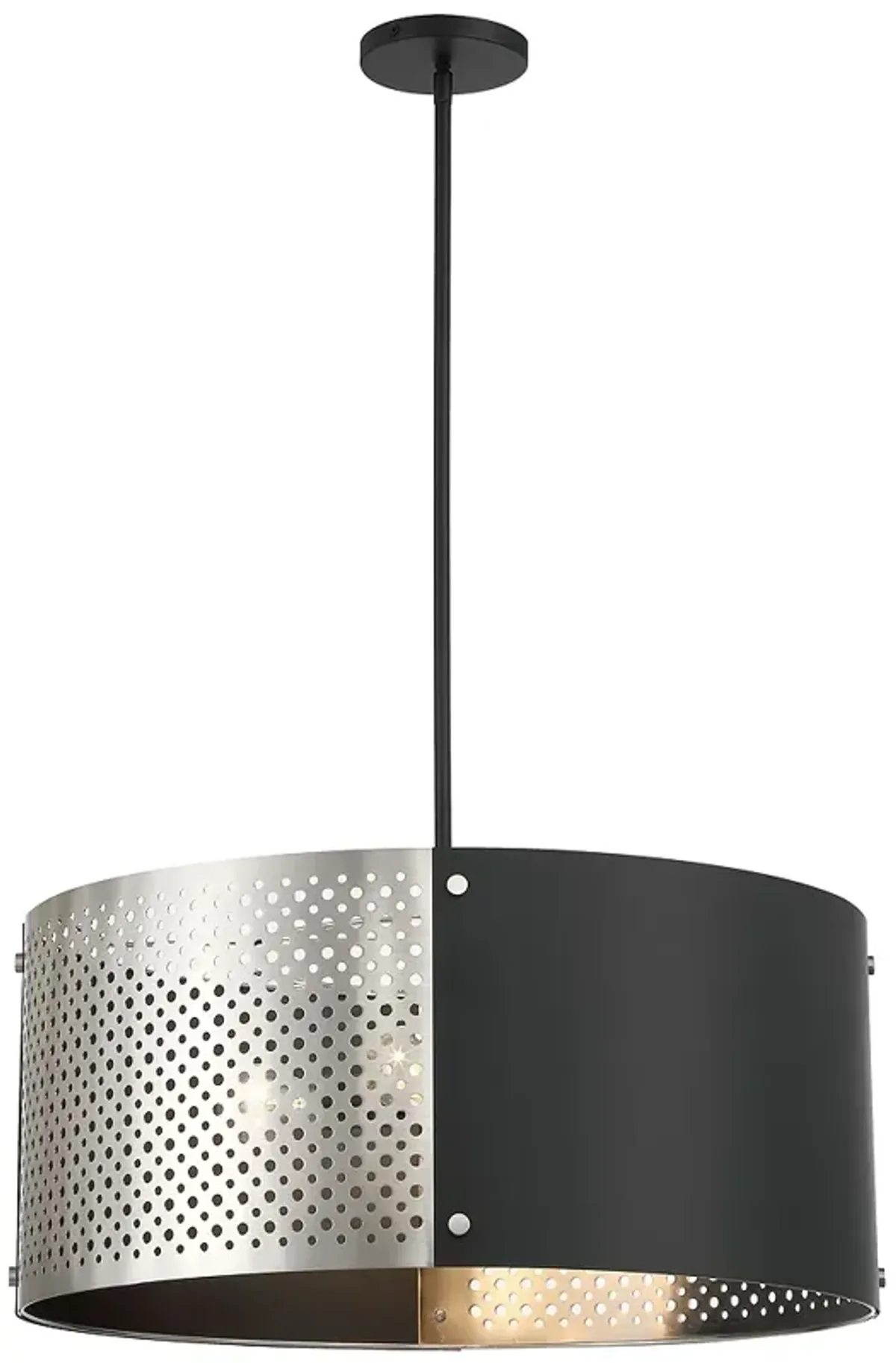 George Kovacs Noho by Robin Barron 4-Light Nickel and Black Pendant