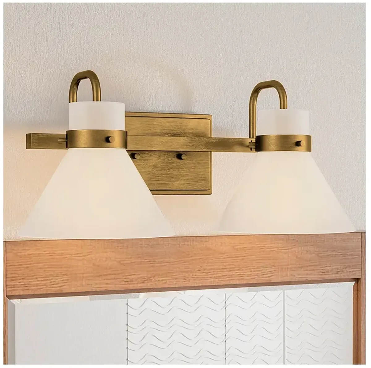 Quoizel Regency 7 1/4"H Weathered Brass 2-Light Wall Sconce