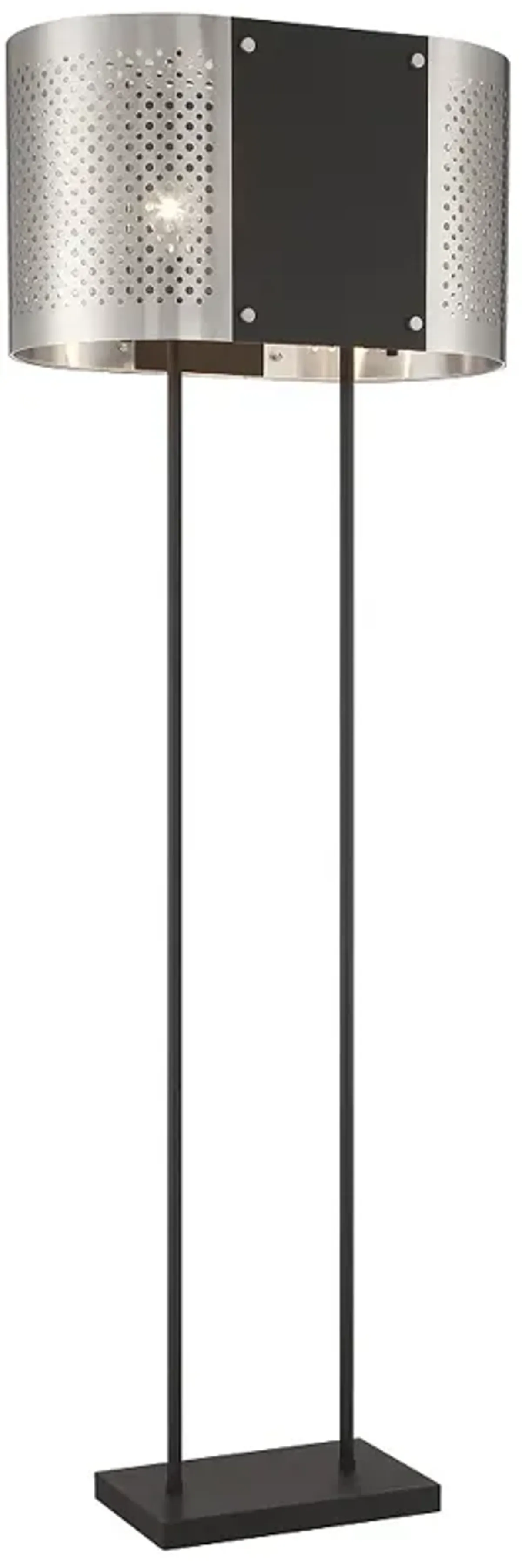 George Kovacs Noho Sand Coal and Brushed Nickel Floor Lamp