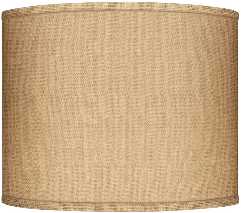 Woven Burlap Drum Lamp Shade 14x14x11 (Spider)