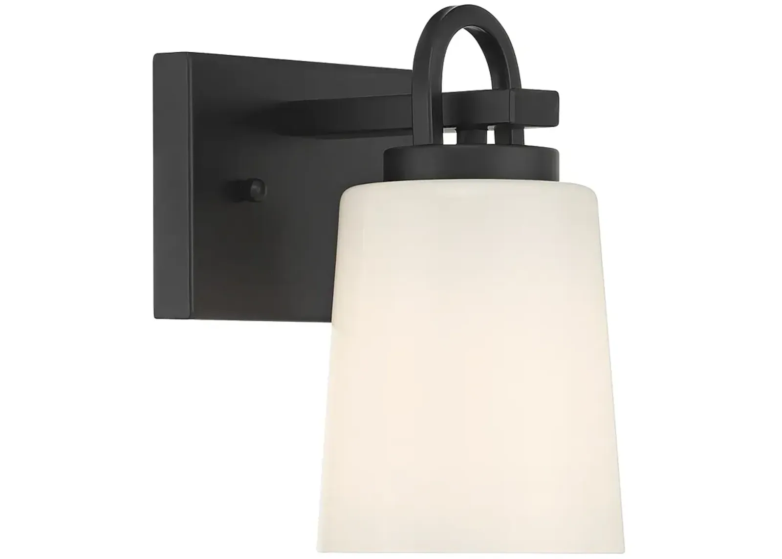 Possini Euro Barnes 9" High Black Wall Sconce