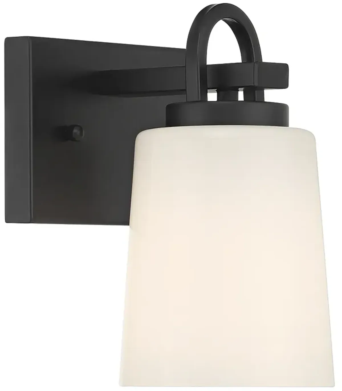 Possini Euro Barnes 9" High Black Wall Sconce