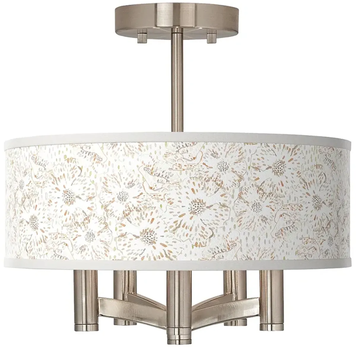 Windflowers Ava 5-Light Nickel Ceiling Light