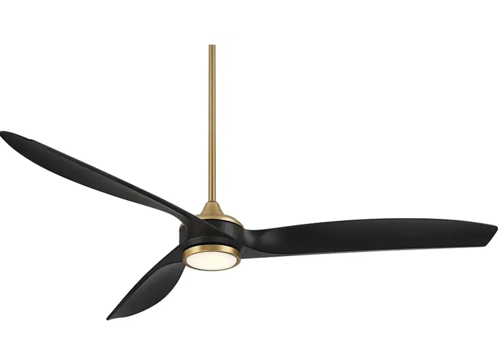 60" Casa Vieja La Jolla Surf Soft Brass LED Ceiling Fan with Remote