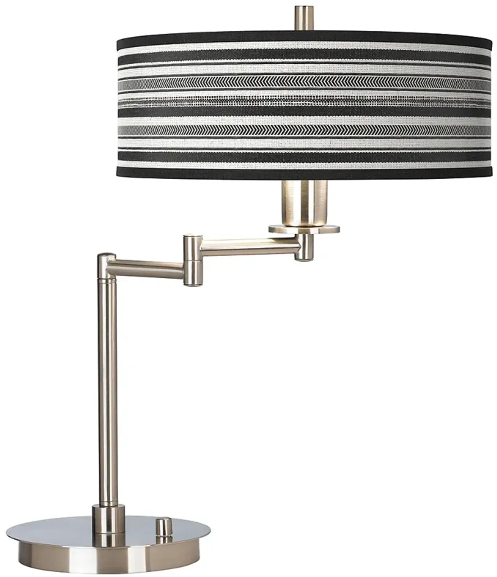 Stripes Noir Giclee Swing Arm Desk Lamp