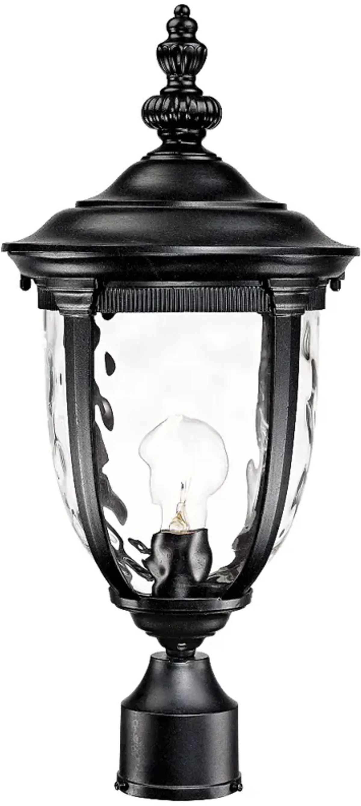 Bellagio 21 1/4" High Texturized Black Outdoor Post Light