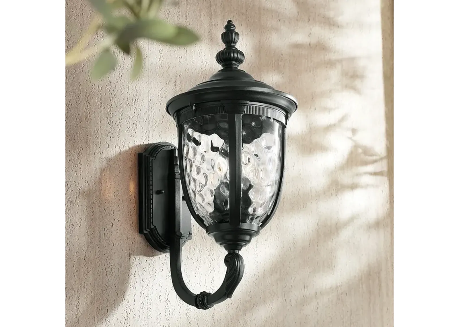 Bellagio 21" High Black Upbridge Outdoor Wall Light