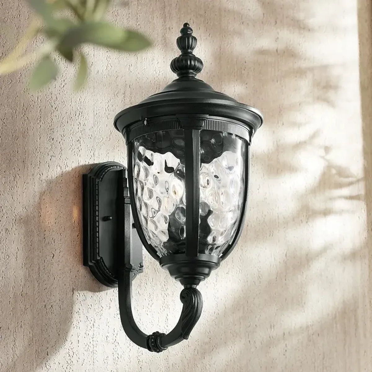 Bellagio 21" High Black Upbridge Outdoor Wall Light