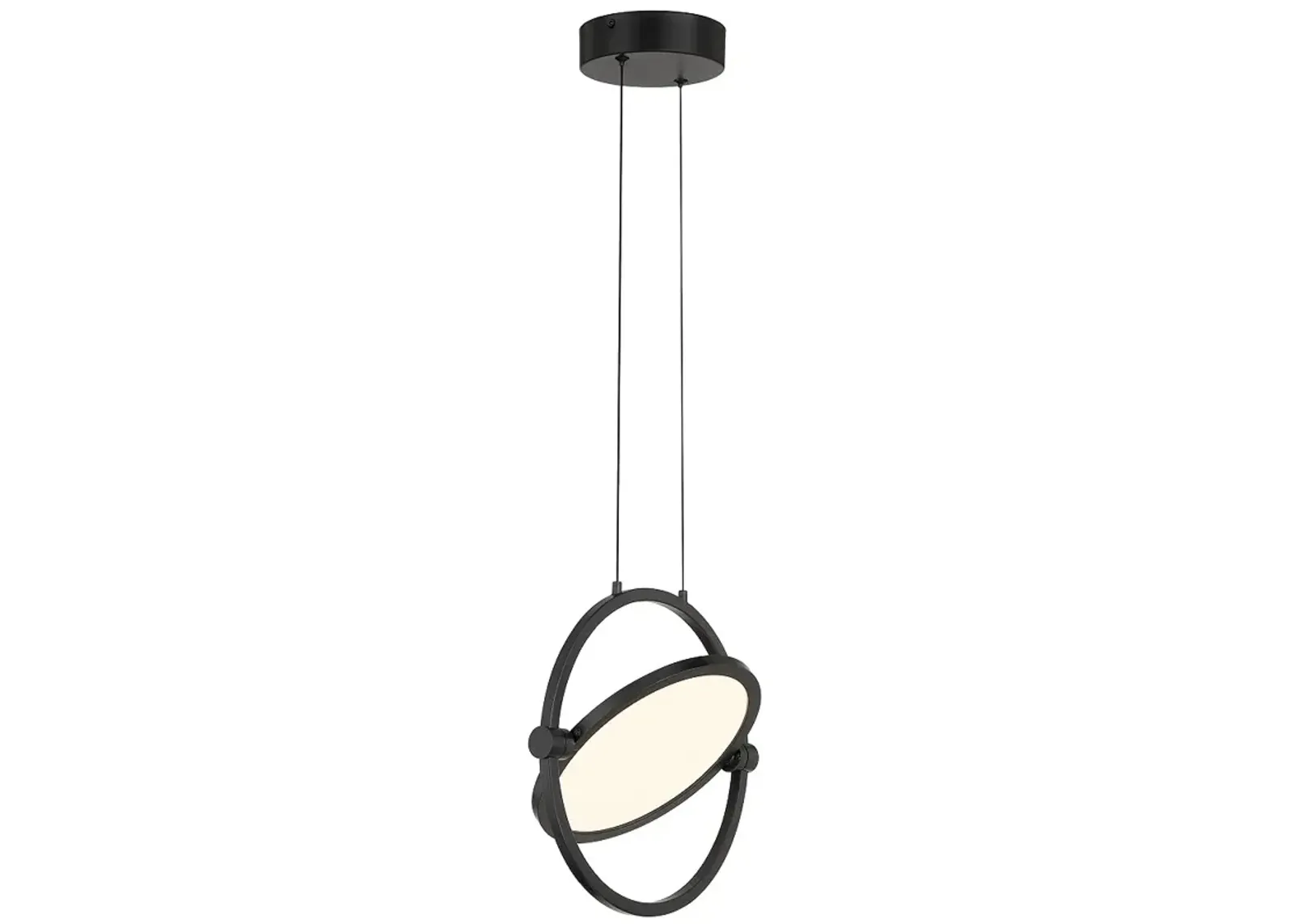 George Kovacs Studio 23 LED- Black Pendant with Clear Acrylic Shade