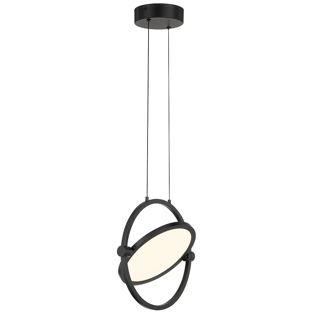 George Kovacs Studio 23 LED- Black Pendant with Clear Acrylic Shade