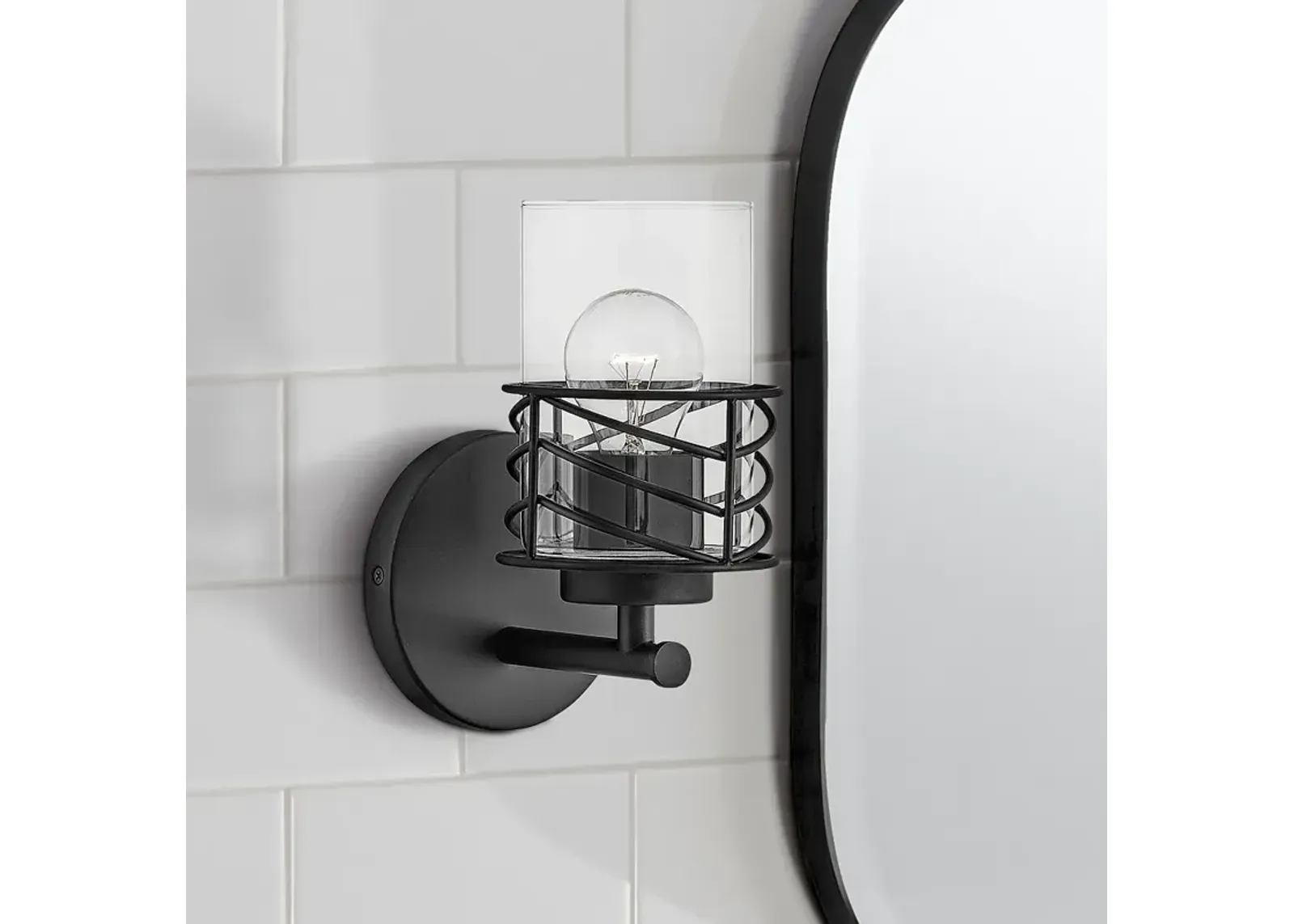 Hinkley Della 9 1/2" High Black Wall Sconce