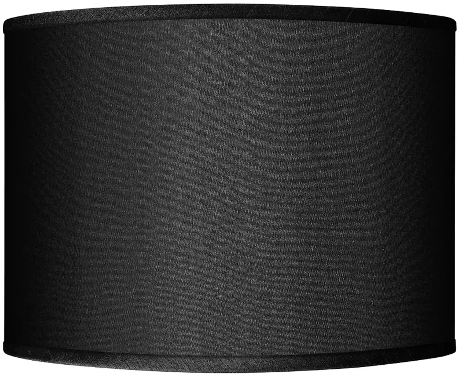 Possini Euro Black Faux Silk Drum Lamp Shade 15.5x15.5x11 (Spider)