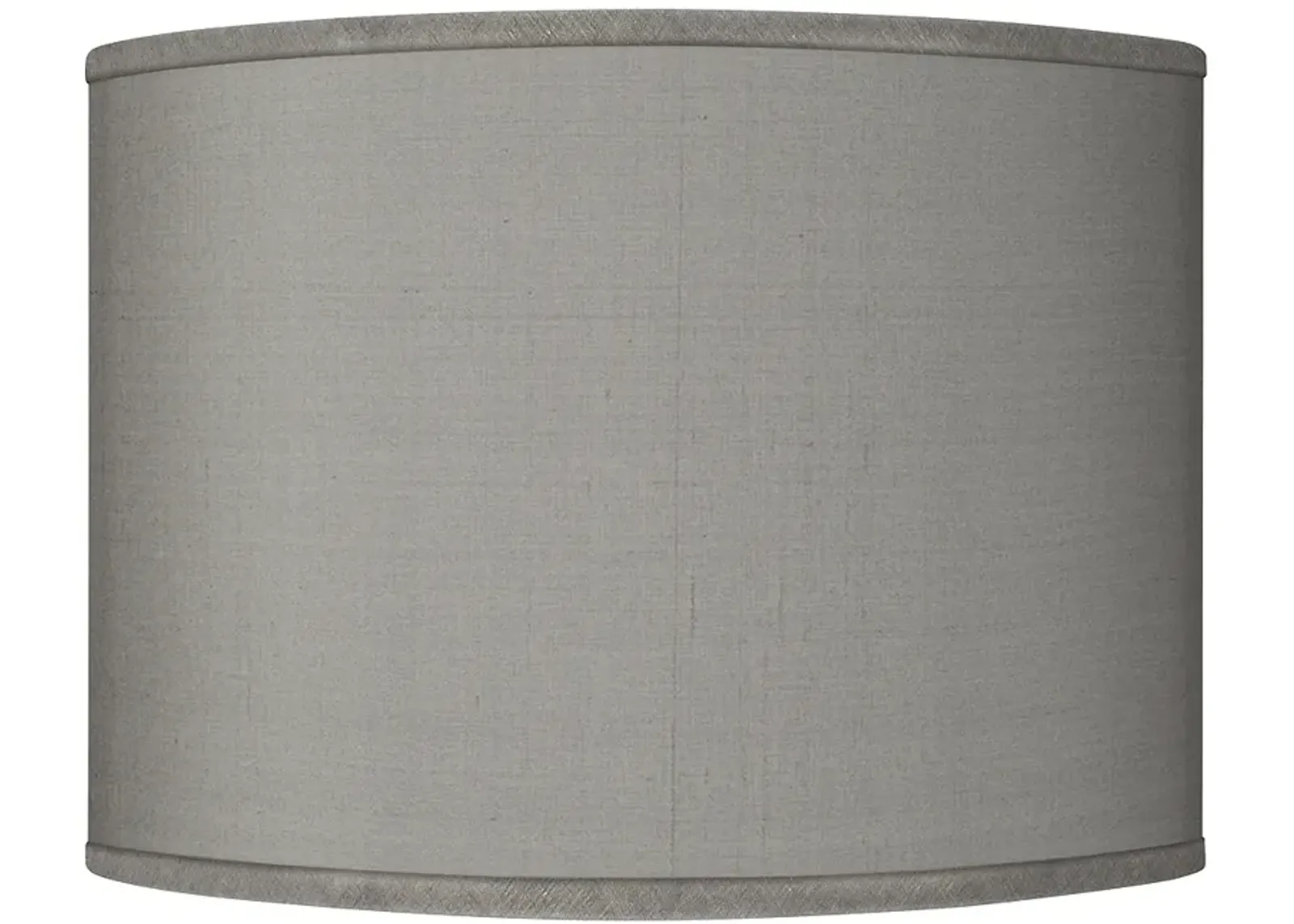 Possini Euro Gray Faux Silk Drum Lamp Shade 15.5x15.5x11 (Spider)