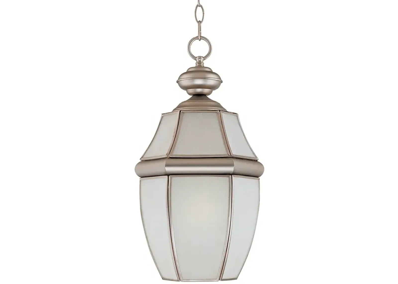 John Timberland Pewter 10" Wide Hanging Lantern Outdoor Light