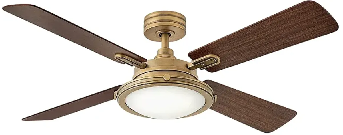 54" Hinkley Collier Heritage Brass LED Indoor Smart Ceiling Fan