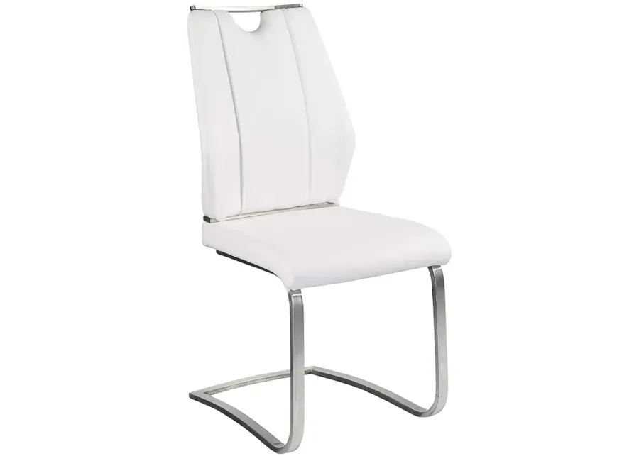 Lexington Taupe Leatherette Side Chair