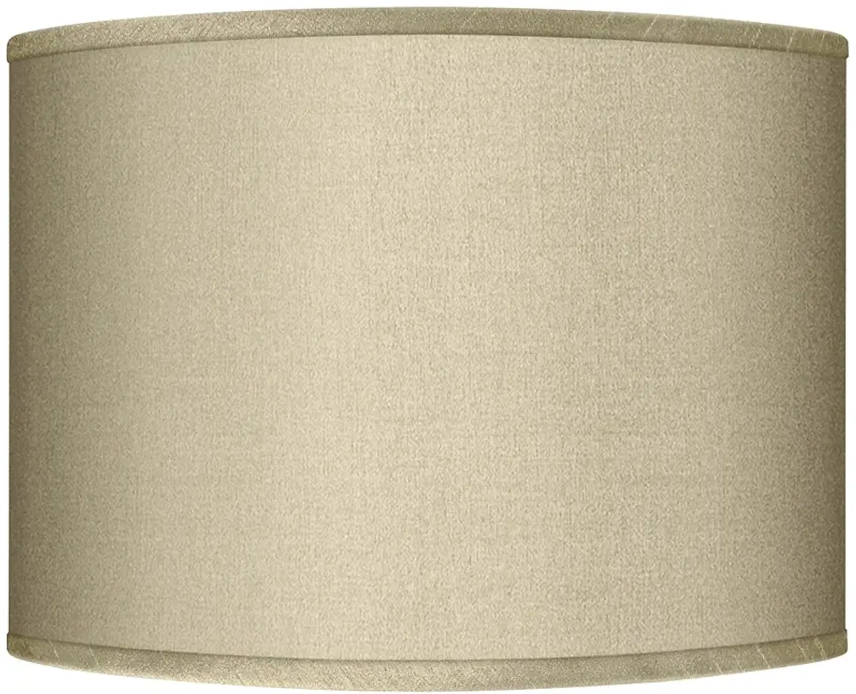 Possini Euro Sesame Faux Silk Drum Lamp Shade 15.5x15.5x11 (Spider)