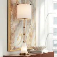 Possini Euro Design Dane 36" Gold Buffet Table Lamp with Night Light