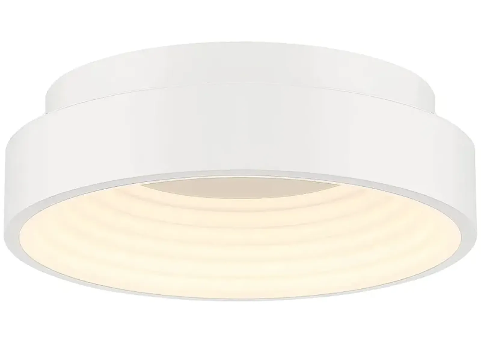 George Kovacs Conc 13" Wide LED Matte White Flush Mount Ceiling Light