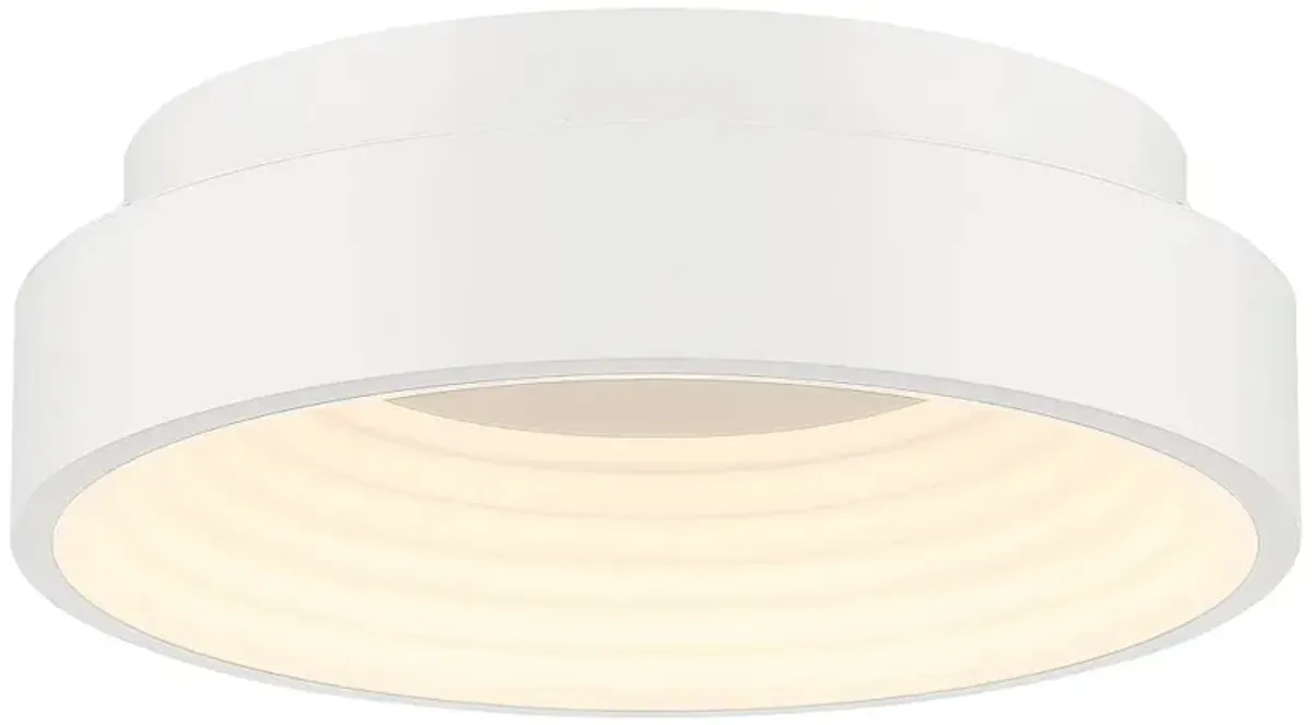 George Kovacs Conc LED Matte White Flush Mount with White Acrylic Shade