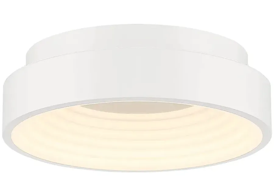 George Kovacs Conc LED Matte White Flush Mount with White Acrylic Shade