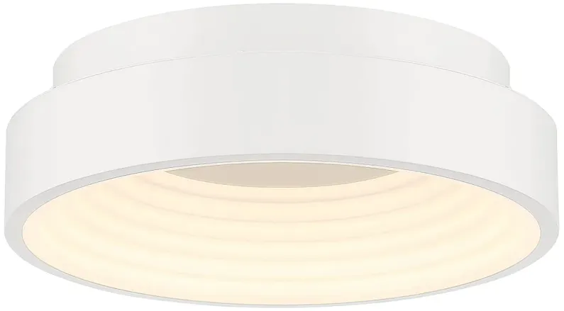 George Kovacs Conc LED Matte White Flush Mount with White Acrylic Shade